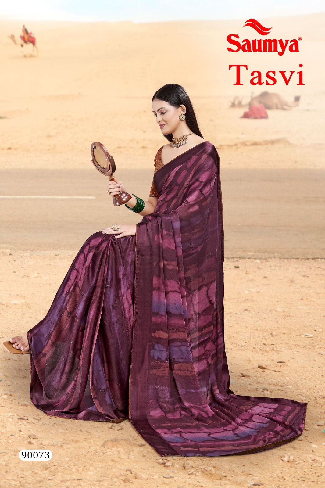 Tasvi By Saumya Satin Designer Printed Sarees Wholesale Shop In Surat